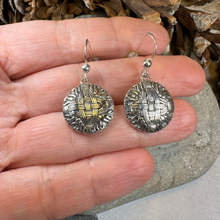 Load image into Gallery viewer, Irish Saint Bridgit's Cross Earrings in Sterling Silver

