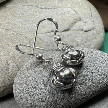 Load image into Gallery viewer, Idalia Irish Claddagh Earrings in Sterling Silver
