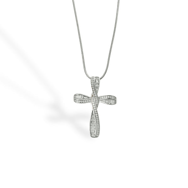 Infinity Cross™ 18K White Gold Pendant
