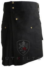 Load image into Gallery viewer, Utility Kilt – GlenCrae, Black
