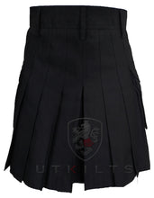 Load image into Gallery viewer, Utility Kilt – GlenCrae, Black
