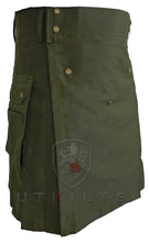 Load image into Gallery viewer, Utility Kilt – GlenCrae, Olive Green
