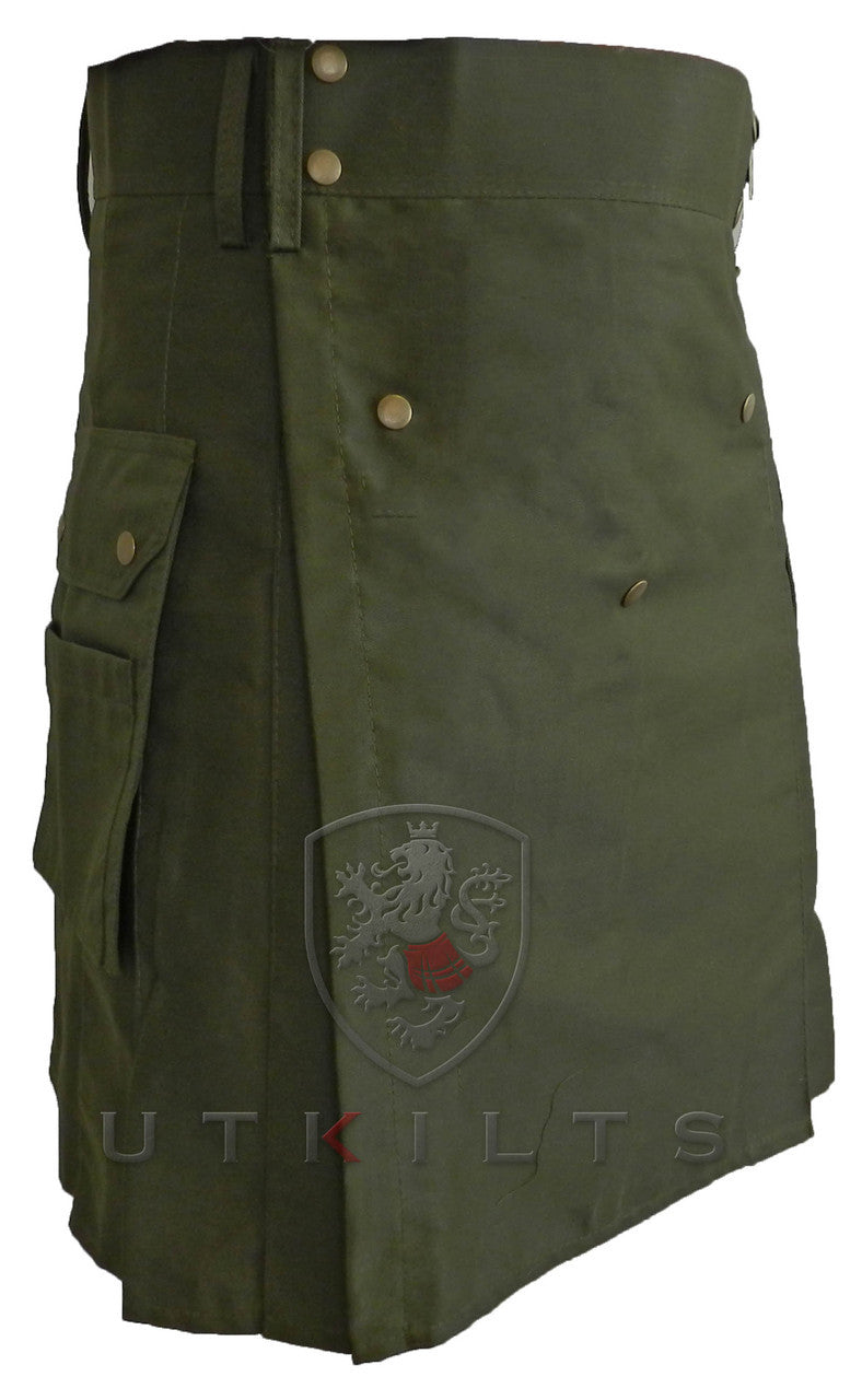Utility Kilt – GlenCrae, Olive Green