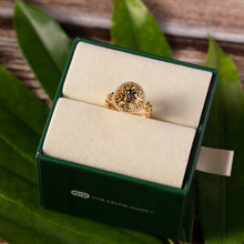 Load image into Gallery viewer, Celtic Tree of Life™ 18K Yellow Gold Diamond Ring
