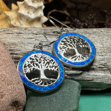 Load image into Gallery viewer, Opal Tree of Life Earrings
