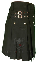 Load image into Gallery viewer, Utility Kilt – GlenTorin, Black
