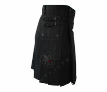 Load image into Gallery viewer, Utility Kilt – GlenLoch, Blackout

