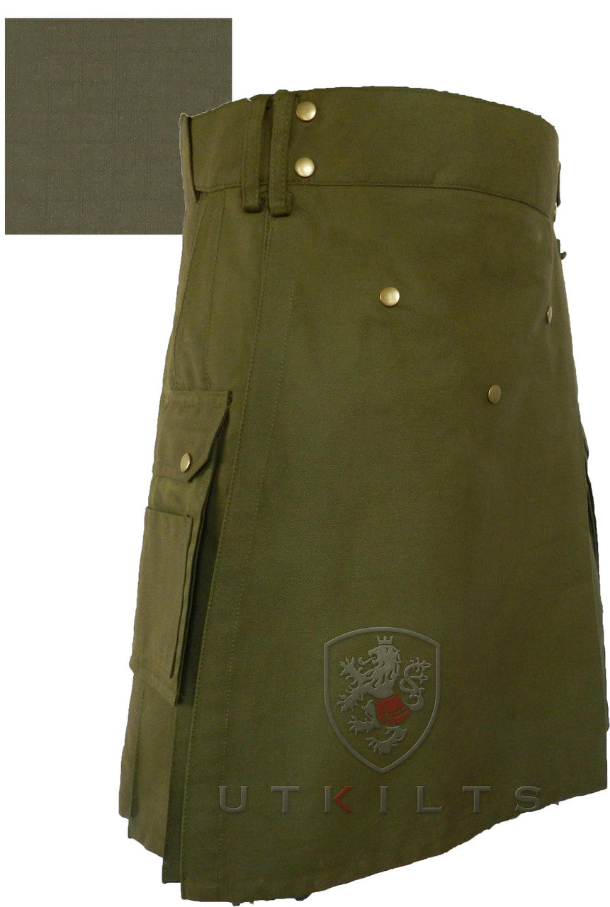 Utility Kilt – Ultimate Ripstop, Olive Green
