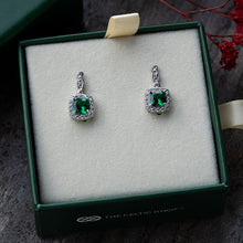 Load image into Gallery viewer, Enchanted Emerald™ 18K White Gold Earrings
