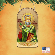 Load image into Gallery viewer, Saint Patrick Religious Celtic Sacred Icon Ornament - Celtic Decor
