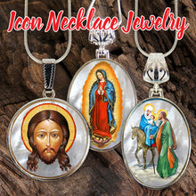 Load image into Gallery viewer, Pearl Saint Patrick Silver Plated Mother of Pearl Necklace Jewelry
