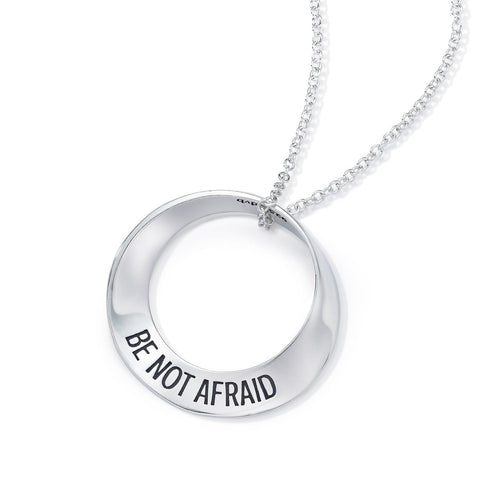 Be Not Afraid (Joshua 1:9) - Mobius Necklace - Celtic Reader