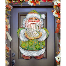 Load image into Gallery viewer, Celtic Santa Irish Christmas Door Decor
