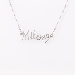 Dog Mom Necklace - just add your pet's name! - Celtic Reader