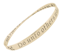 Load image into Gallery viewer, The Golden Rule: Do Unto Others (with Dove of Peace)  - Mobius Bracelet
