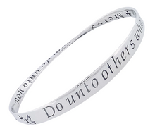 Load image into Gallery viewer, The Golden Rule: Do Unto Others (with Dove of Peace)  - Mobius Bracelet
