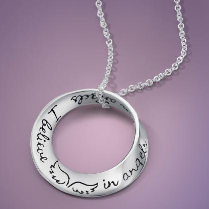 I Believe in Angels - Mobius Necklace - Celtic Reader