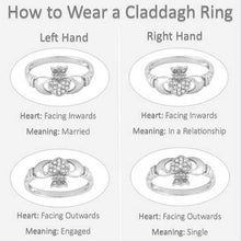 Load image into Gallery viewer, Garnet Claddagh Ring
