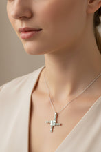 Load image into Gallery viewer, Irish Saint Brigid's Cross Necklace - Sterling Silver with Marcasite
