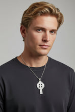 Load image into Gallery viewer, Cahal Large Celtic Cross Necklace in Sterling Silver

