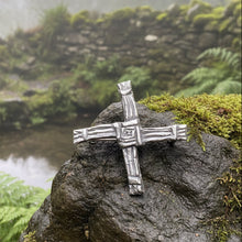 Load image into Gallery viewer, Ireland's Saint Brigid's Cross Brooch - Pewter
