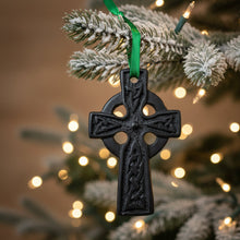Load image into Gallery viewer, Irish Turf Celtic Cross Ornament
