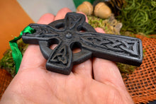 Load image into Gallery viewer, Irish Turf Celtic Cross Ornament
