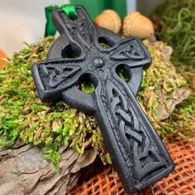 Load image into Gallery viewer, Irish Turf Celtic Cross Ornament
