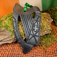 Load image into Gallery viewer, Irish Harp Turf Ornament
