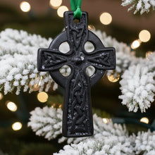 Load image into Gallery viewer, Irish Turf Celtic Cross Ornament
