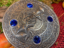 Load image into Gallery viewer, Large Celtic Fighting Stag Brooch - Handmade in Scotland
