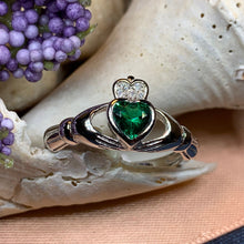 Load image into Gallery viewer, Emerald Meadow Claddagh Ring
