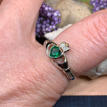 Load image into Gallery viewer, Emerald Meadow Claddagh Ring
