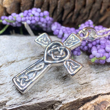 Load image into Gallery viewer, Noble Heart Celtic Cross Necklace
