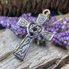 Load image into Gallery viewer, Noble Heart Celtic Cross Necklace
