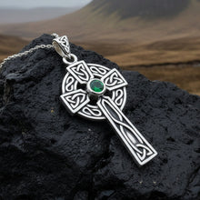 Load image into Gallery viewer, Classic Celtic Cross Necklace in Sterling Silver
