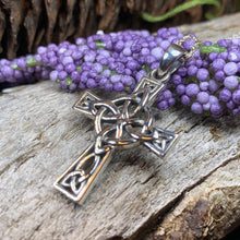 Load image into Gallery viewer, Four Corner Knot Celtic Cross Necklace
