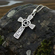 Load image into Gallery viewer, Noble Heart Celtic Cross Necklace
