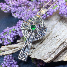 Load image into Gallery viewer, Classic Celtic Cross Necklace in Sterling Silver
