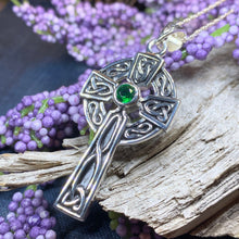 Load image into Gallery viewer, Classic Celtic Cross Necklace in Sterling Silver
