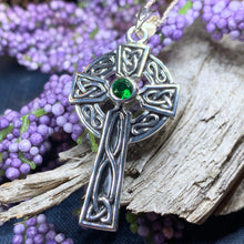Load image into Gallery viewer, Classic Celtic Cross Necklace in Sterling Silver
