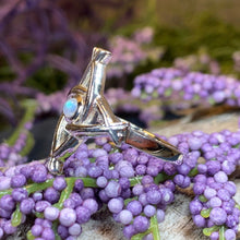Load image into Gallery viewer, Moonstone Saint Brigid's Cross of Ireland Ring
