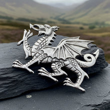 Load image into Gallery viewer, Gwynedd Welsh Dragon Brooch
