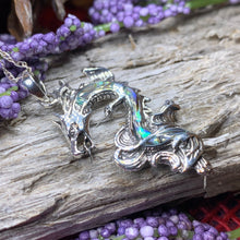Load image into Gallery viewer, Bluefire Dragon Necklace in Sterling Silver
