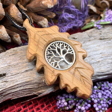 Load image into Gallery viewer, Weirwood Irish Oak Tree of Life Necklace
