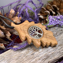 Load image into Gallery viewer, Weirwood Irish Oak Tree of Life Necklace
