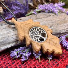 Load image into Gallery viewer, Weirwood Irish Oak Tree of Life Necklace

