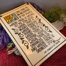 Load image into Gallery viewer, Christian Blessing St. Francis Wall Art
