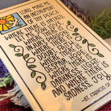 Load image into Gallery viewer, Christian Blessing St. Francis Wall Art
