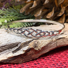 Load image into Gallery viewer, Thalia Celtic Knot Bangle Bracelet in Sterling Silver
